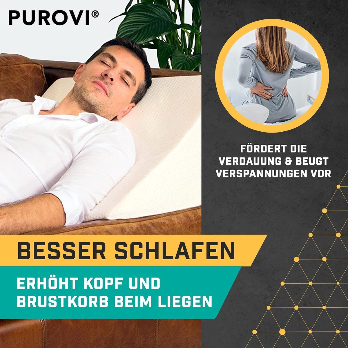 Wit Wigkussen Leeskussen met Rugsteun en Vormvast Schuim
