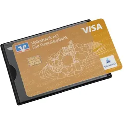 HIDENTITY® Kreditkartenhülle 8,5 x 6,0 schwarz