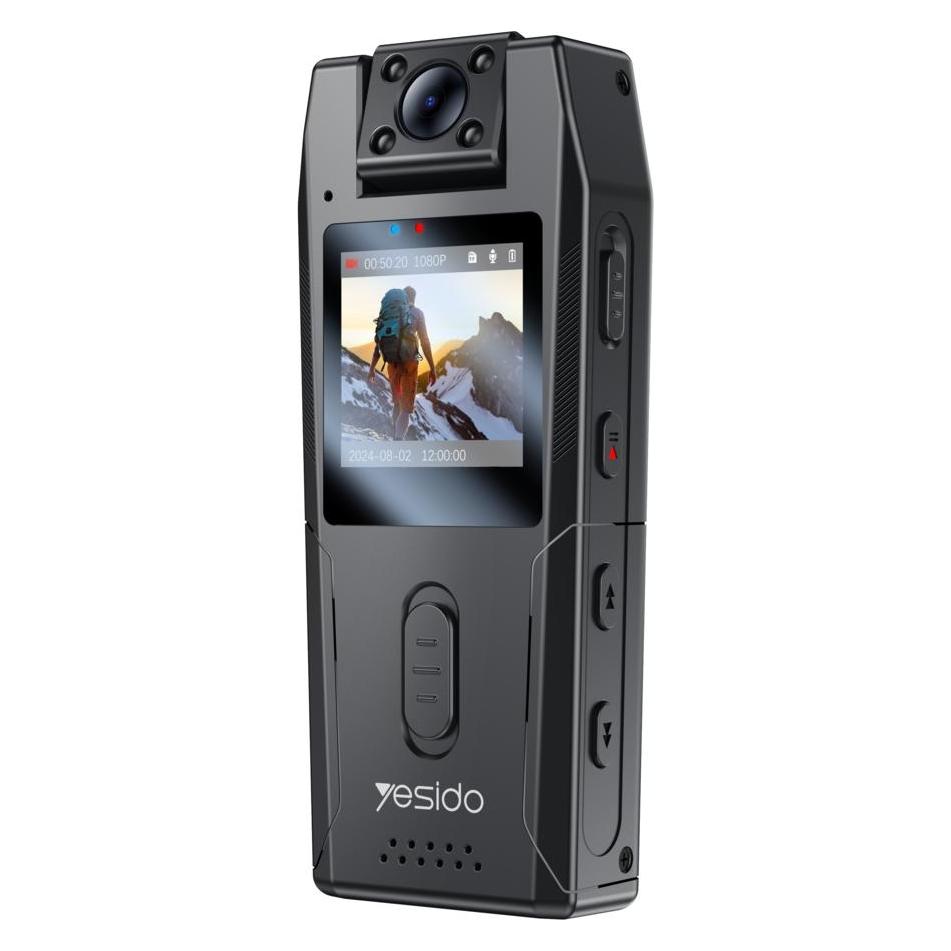 Yesido Video Recorder with Night Vision 1.3" 1080P - Black (1920 x 1080 Pixels) (KM25)