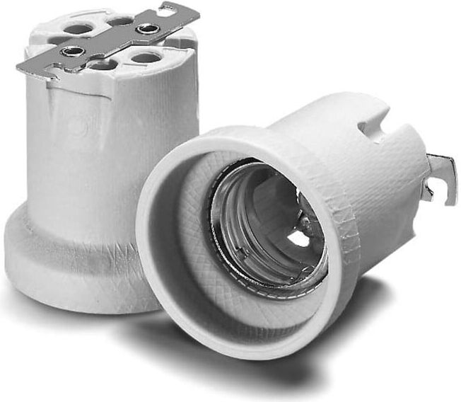 Houben Fassung E40 Porz,ws,LP-Sich.,M5 108375)