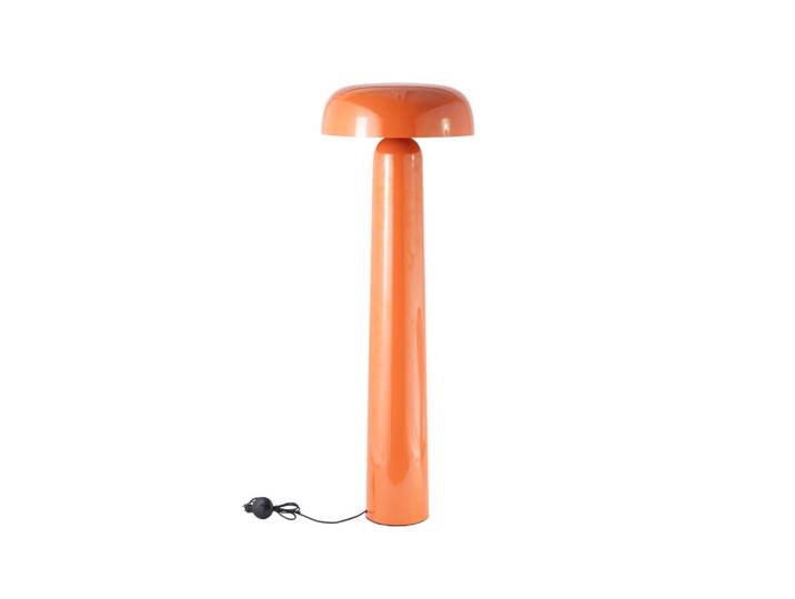 Lampadaire en métal orange