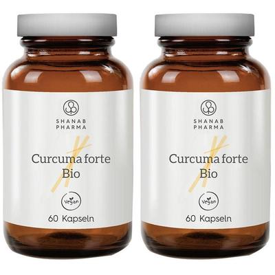 Curcuma Forte Bio+Bioperine vegan Kapseln 2x 2x60 St