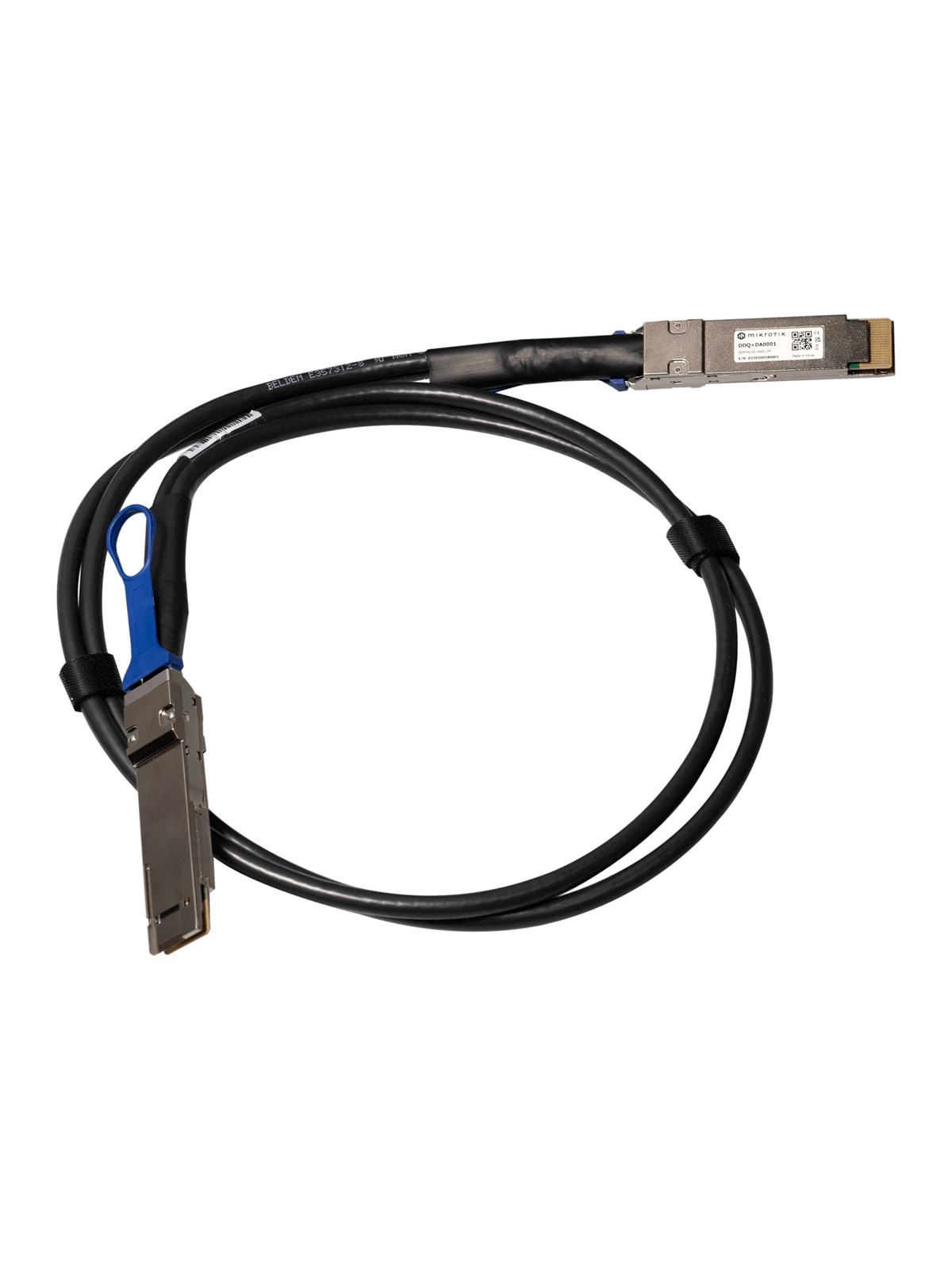 MikroTik 400GBase direct attach cable - 1 m - Schwarz