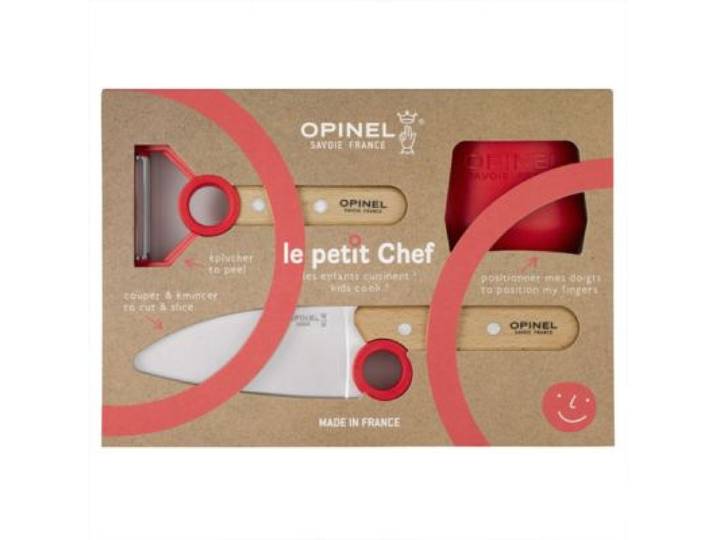 Opinel - Set De Couteaux Coffret Le Petit Chef Rouge Ce