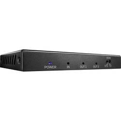 LINDY 2 Port HDMI 18G Splitter 2 Port HDMI-Splitter 3840 x 2160 Pixel Schwarz 38235