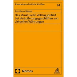 DasstrukturelleVollzugsdefizitbeiVeräusserungsgeschäftenvonvirtuellenWähr, Fachbücher von Kevin Manuel Mägerle