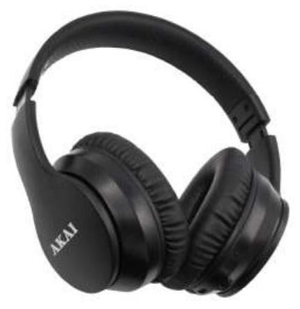 Akai BTH-B6ANC Draadloze Koptelefoon met Microfoon - Zwart