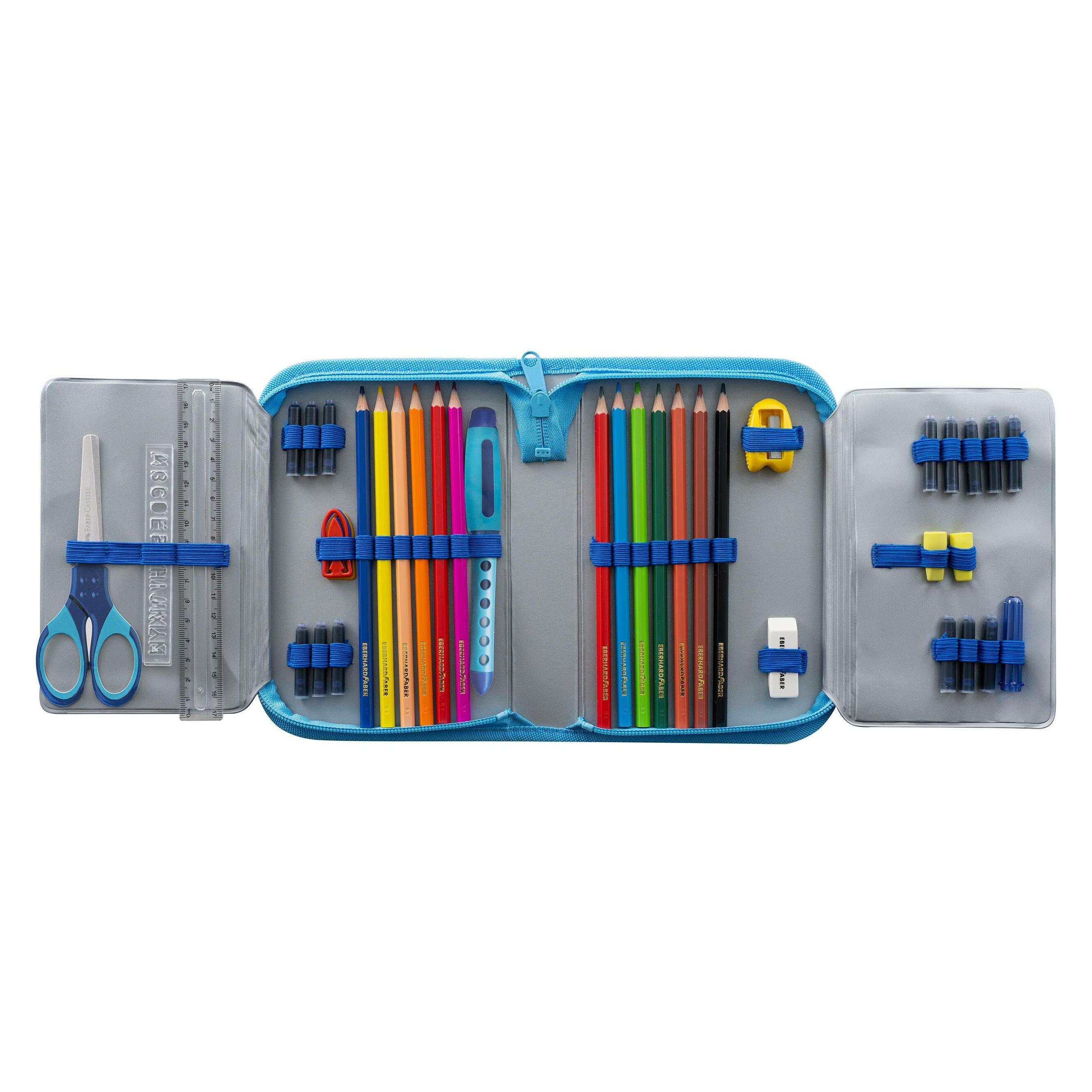 EberhardFaber Etui Hund 42-teilig, Blau (577558)