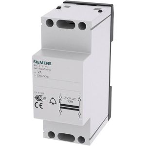 Siemens Klingeltrafo 4AC3208-1, AC, Hutschienenmontage, bis 8 VA / 1 A Nennscheinleistung, 230 V auf 8 V / 12 V