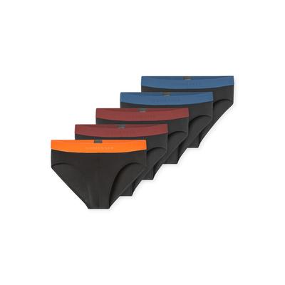 Rioslip SCHIESSER "95/5 Multipacks", Herren, Gr. 4, Single Jersey, bunt (926, sonstiges), Single Jersey, Obermaterial: 95% Baumwolle, 5% Elasthan, körpernah, Unterhosen, ohne Eingriff, Logobund