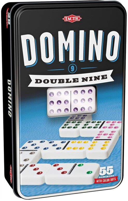 Domino double 9 boite métal - Tactic