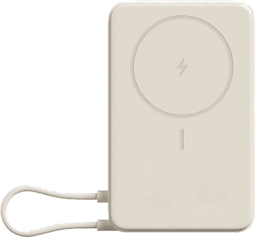 Powerbank - Xiaomi Magnetic Powerbank, 10000 mAh, 1x USB-C, Carga Inalámbrica, Beige