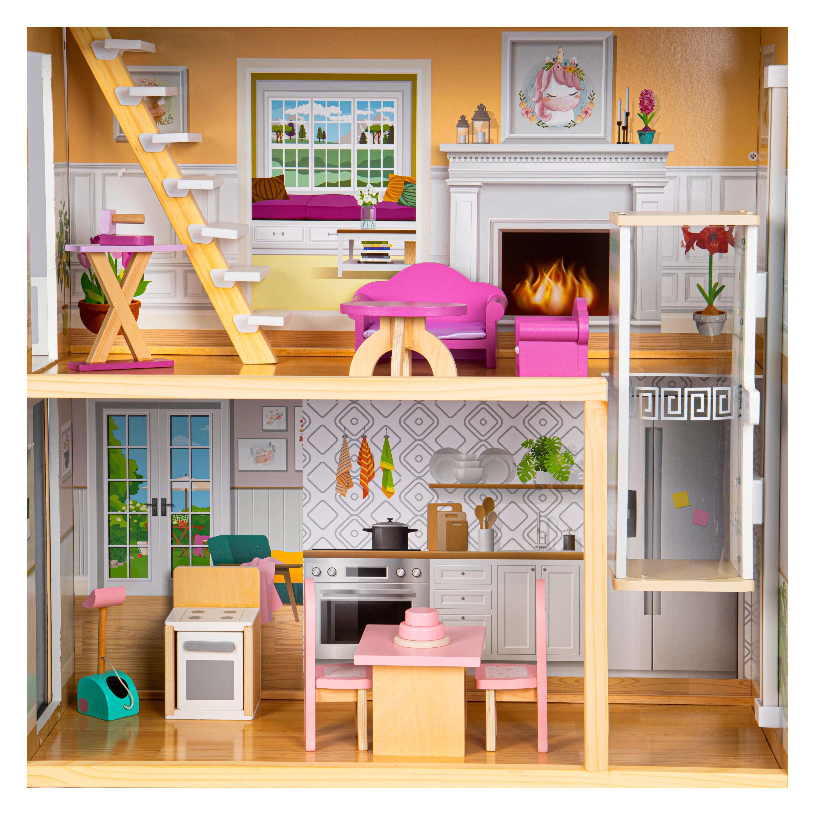 EcoToys TOY WDEN DOLL HOUSXXL MAYA 8101 (MSP1923)