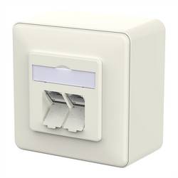 METZ CONNECT E-DAT C6A LSA++ Dose, 2 Port, AP, reinweiß 130E380002-I