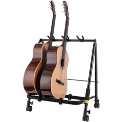 Hercules Git.Rack 3er Ständer (E-Gitarre), Instrumentenständer + Halter, Schwarz