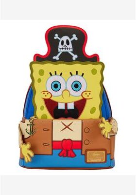 Women's Loungefly x Nickelodeon SpongeBob SquarePants Pirate Cosplay Mini Backpack by Loungefly in Yellow (Size ONE SIZE)