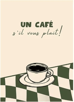 Inspire Picks Coffee Diver Canvas Wall Art Trendy Coffee Lover Kitchen Poster Print 10 20x30cm Unframed