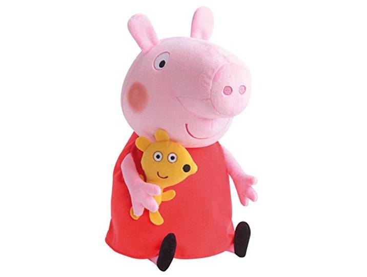 Jemini 022818 Peppa Wutz, pluche dier, 33 cm
