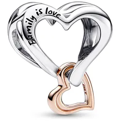 Pandora 782642C00 Charm Zweifarbiges Unendlichkeitsherz