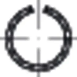 Runddraht-Sprengringe, DIN 7993 Federstahl blank Form A 20mm