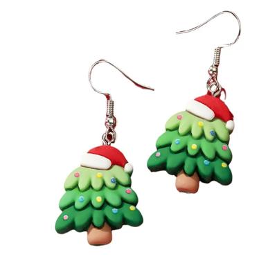 Paar Ohrhänger ONE ELEMENT "Weihnachtsschmuck Ohrringe Ohrhänger Weihnachtsbaum aus Harz", bunt, Ohrringe, Damen, Damen, Harz