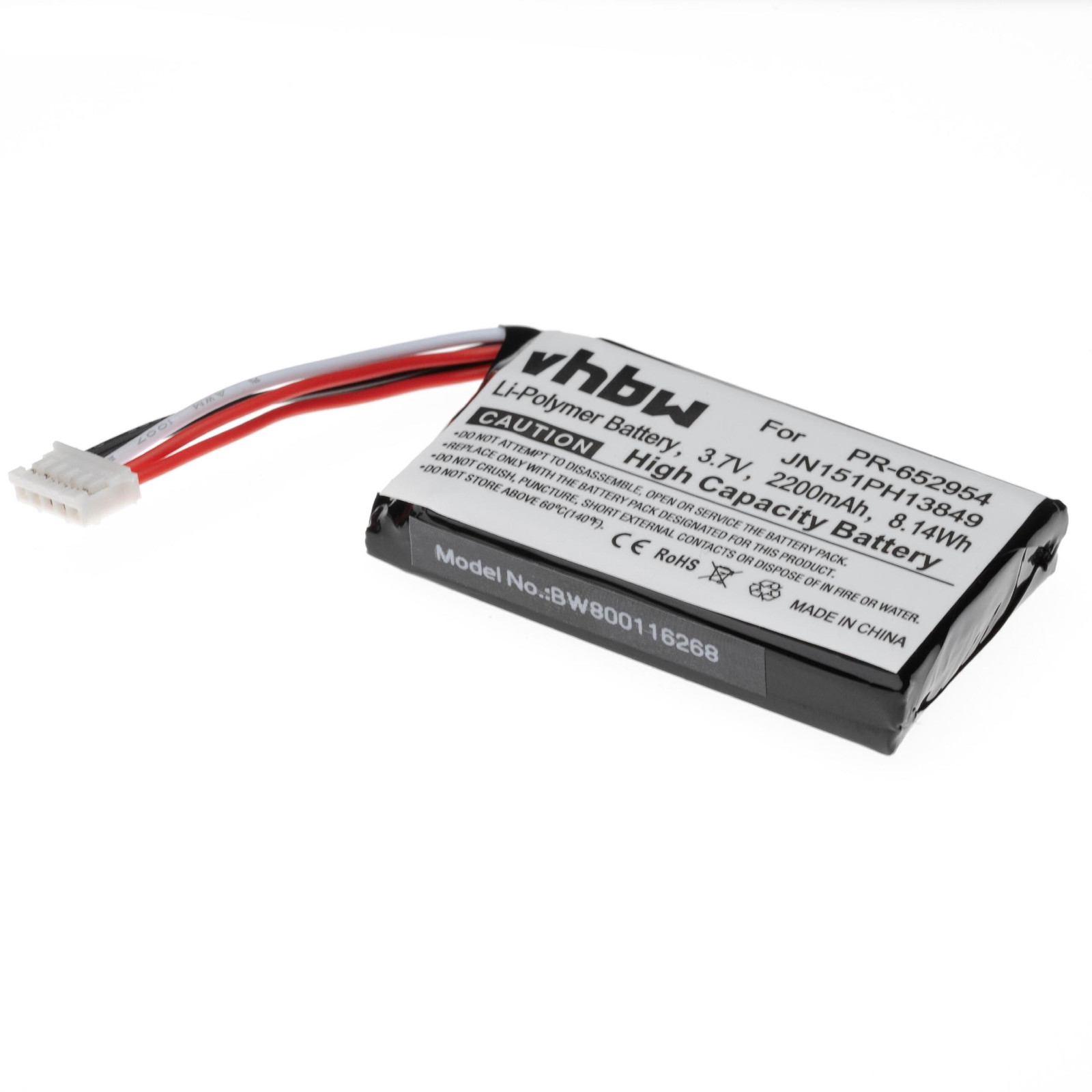 AccuCell Accu-reserveonderdeel voor JBL JN151PH13849, PR-652954, 2200mAh, 3.7V, Li-Polymer
