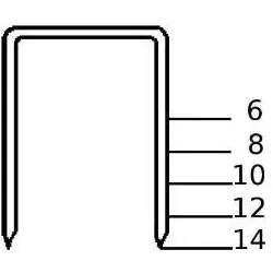 Haubold, Tackerklammern + Tackernägel, Befestigung 503053 KL814 CNK Nicht 14 mm 10.000 Stück