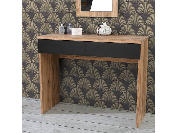 Coiffeuse Franken 100 x 80 x 41cm Marron/Noir