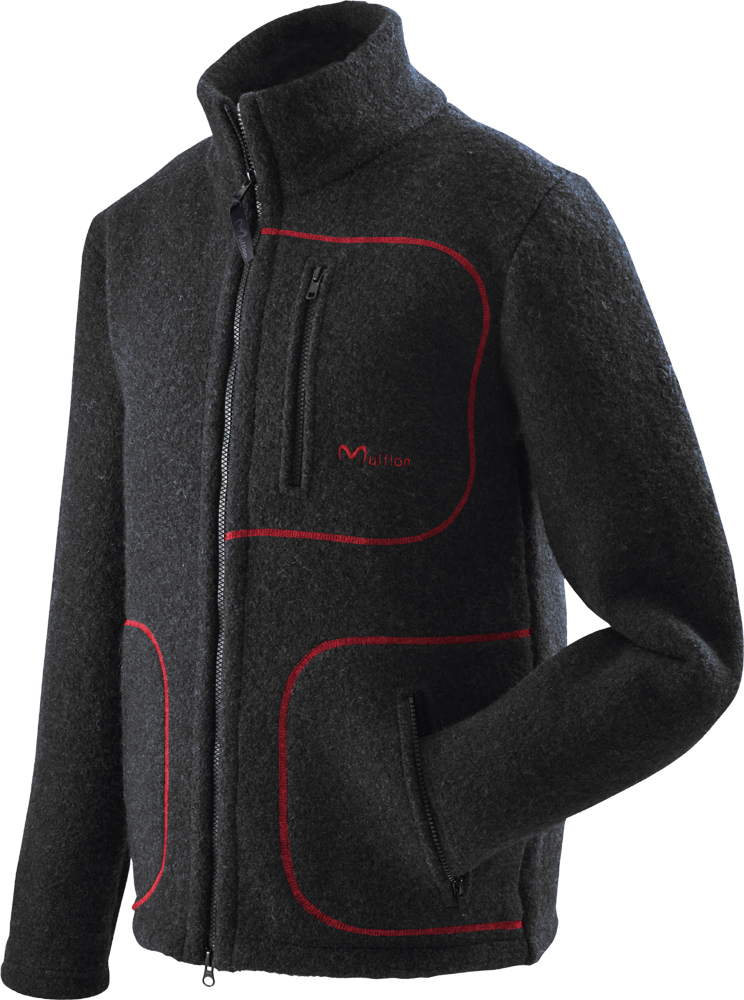 Mufflon W100 Mu-Klaas kohle-Nähte rot XL