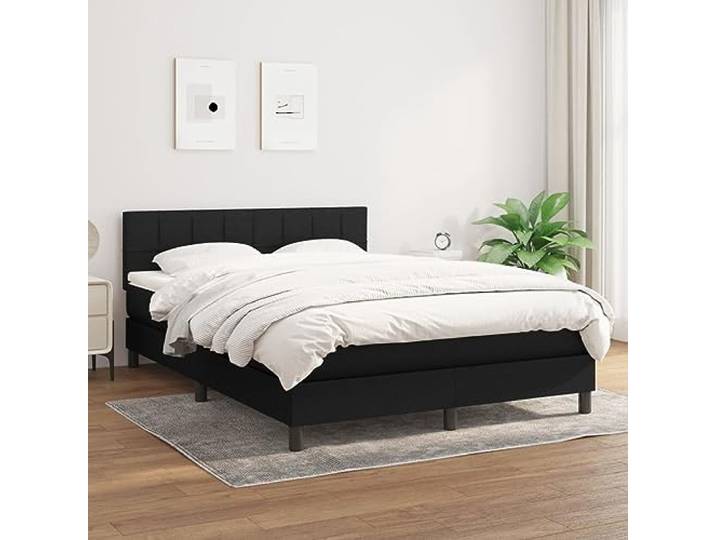 Kiefernholz gepolstertes Kopfteil modernes Design Einzelbett Grau 90 x 200 Bettgestell mit gepolstertem Kopfteil Dunkelgrau 90x200 cm Massivholz Kiefer Einzelbett Lattenrost Stabile Konstruktion