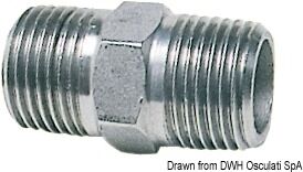 Osculati Niple doppio Nipple doppio inox 1/2"