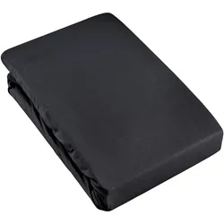 Spannbetttuch Basic Schwarz ca. 180-200x200cm