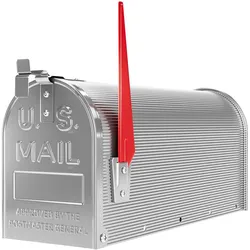 Wiltec, Briefkasten, US Mailbox 180x220x480mm Briefkasten amerikanisch Fahne Stahl (15 x 51.30 x 22.30 cm)