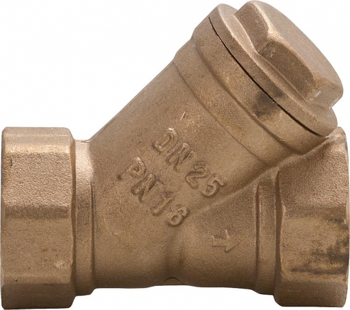 Schmutzfänger Messing PN16 mit Edelstahlsieb, Schmutzfänger 1/2" bis 2", Filter (Schmutzfänger Messing, Grobfilter: 3/4" Schmutzfänger IG/IG Messing PN16) 5.00-MN40