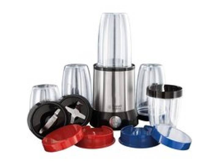 Blender [Multifonction: Mixeur & Moulin] Nutriboost (700W 5 Bols+Couvercle Sans Bpa & 15 Accessoires Comp. Lave-Vaisselle Incl. 22