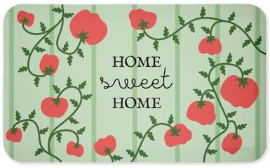 "Stupell Tomato Vine Pattern Kitchen Mat Design By Lil' Rue, 18x30 - 18"" x 30"""