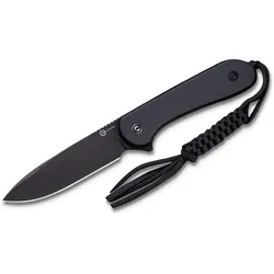 Civivi, Mehrzweckmesser, Messer Feststehende Klinge Elementum All Black C2105A