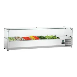 Bartscher Positive Kühlvitrine 5 x GN 1/3 und 1 x GN 1/2 , zum Zusammenbauen, 170 W, 220 V - MONO