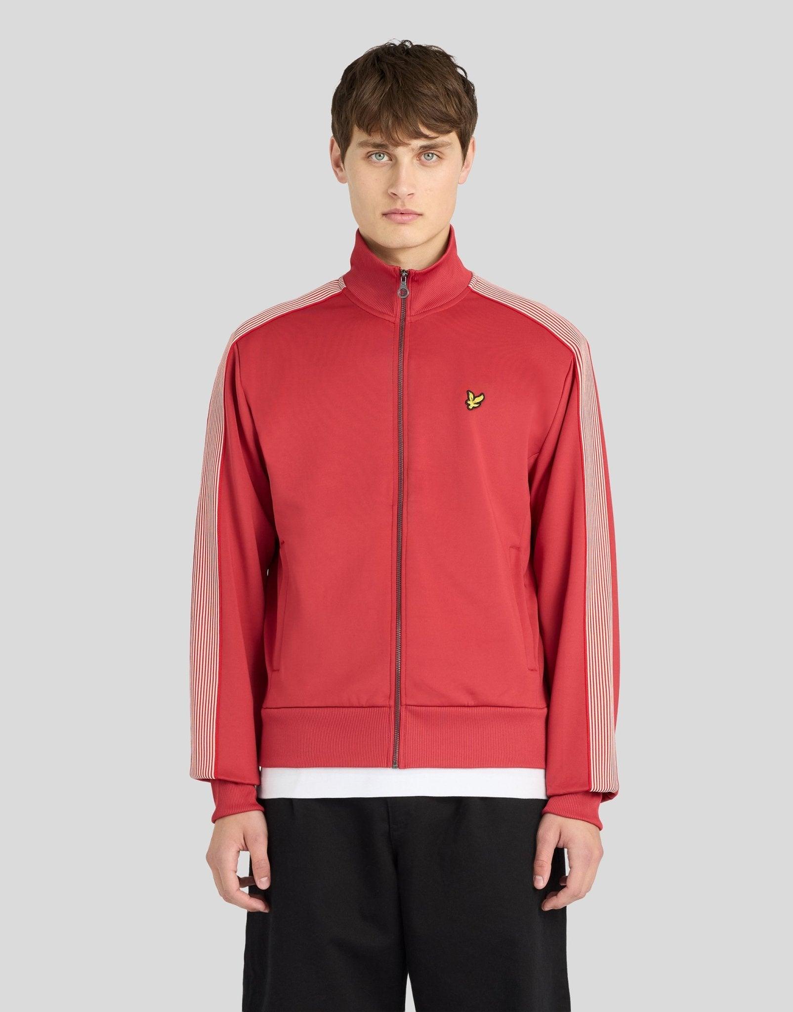 Gestreifte Trainingsjacke mit Tape-Details