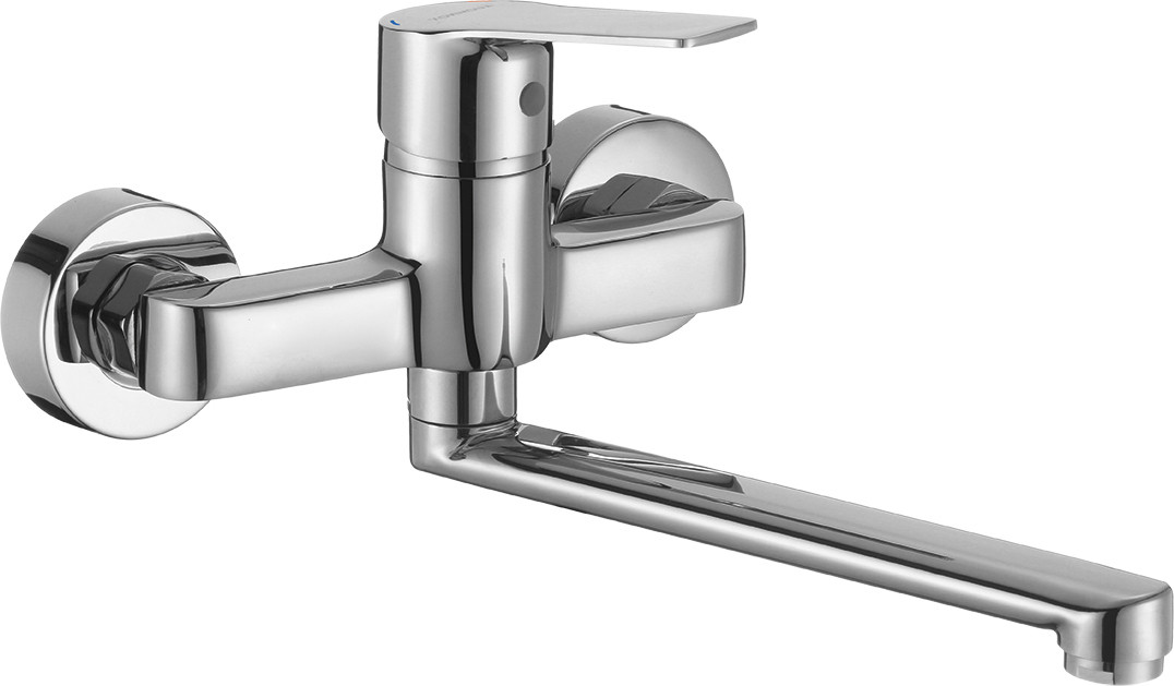 Kuchinox Keukenmengkraan Borgo Wandmontage Chroom
