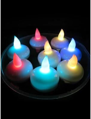 Uplift Picks 12 Piece Floating Flameless LED Tea Light Candles For Pool And Bath rgb Light 12 Pcs