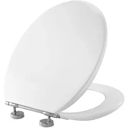 Pressalit WC-Sitz 54011-BV5999 weiß polygiene, mit Deckel, Standard, Spezialscharnier BV5, universal, Edelstahl