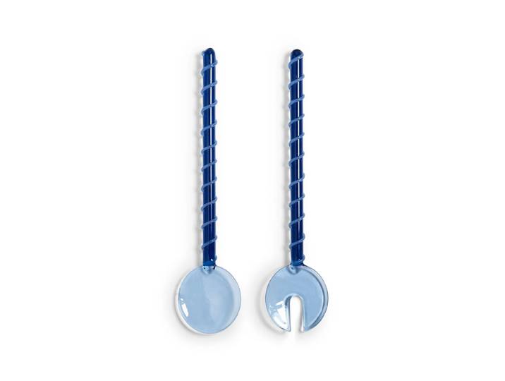 &klevering - Sling Salatbesteck, blau