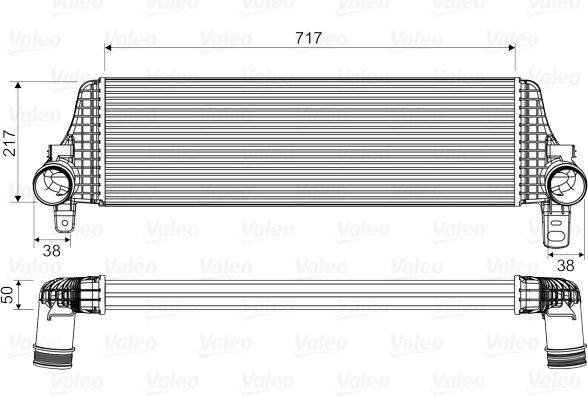 Valeo Ladeluftkühler 818659 Für Vw