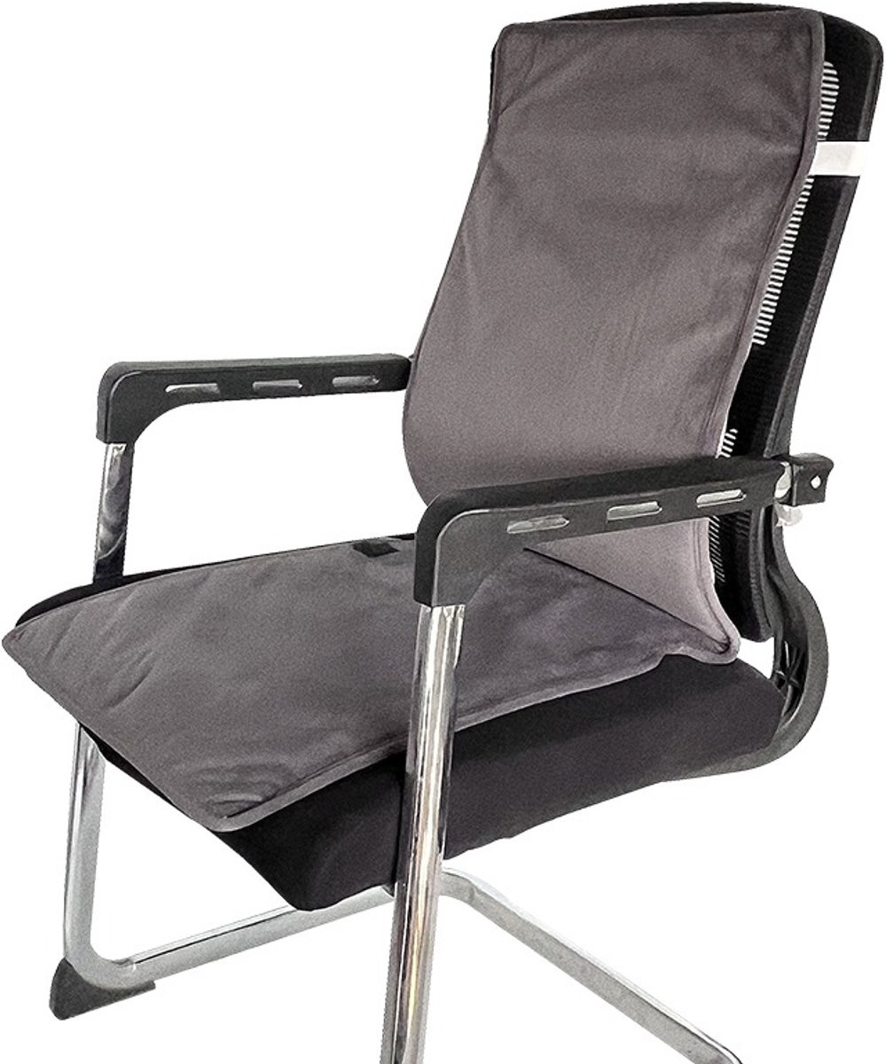 Lexorion Thermic Elektrisch Warmtekussen voor Stoel en Bank, Grijs, 110 x 40 cm