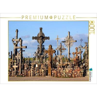 CALVENDO Puzzle Litauens Berg der Kreuze - Wallfahrtssort und Nationalheiligtum | 1000 Teile Lege-Größe 64x48cm Foto-Puzzle für glückliche Stunden