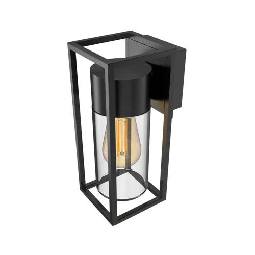 Calex Genoa wandlamp buiten zwart aluminium dimbaar IP44
