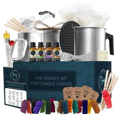 All Categories Goods DIY Candle Making Kit With Soy Wax, Color Dyes, Thermometer And Tins Complete Candle Making Supplies Set DIY Candle Making Kit With Soy Wax, Color Dyes, Thermometer And Tins Complete Candle Making Supplies Set