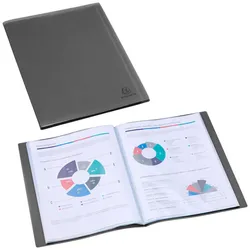 Exacompta Sichtbuch Opak, schwarz
