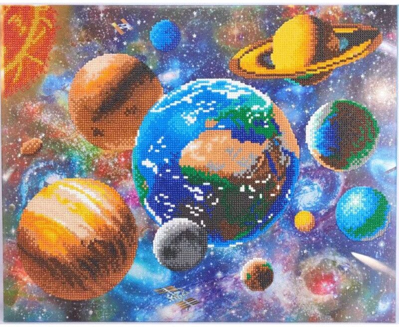 CRYSTAL ART Kit tableau broderie diamant 40x50cm - Galaxie